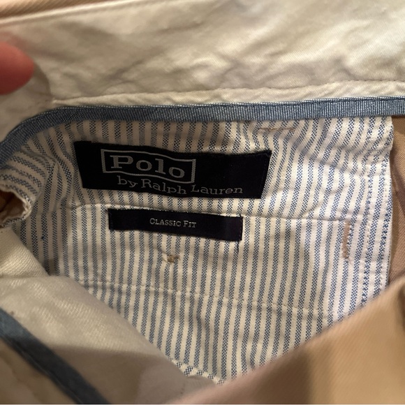 Polo Ralph Lauren Men Stretch Classic Fit Khaki Chino Pants 36 X 30 - Picture 4 of 8